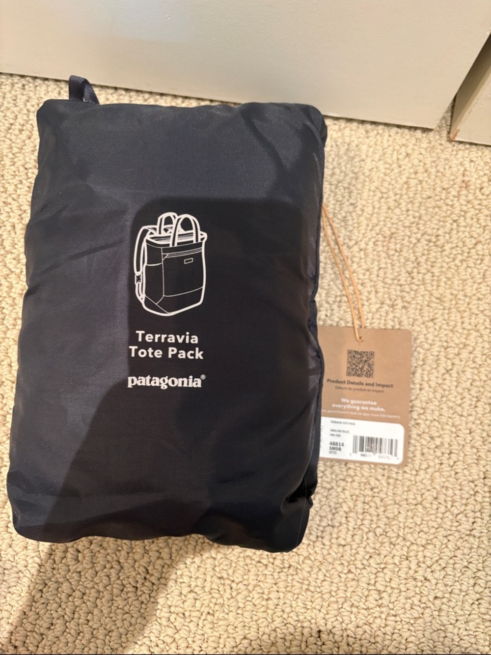 NWT Patagonia Terravia Tote Pack - Dark Navy